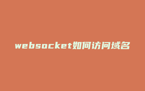 websocket如何访问域名